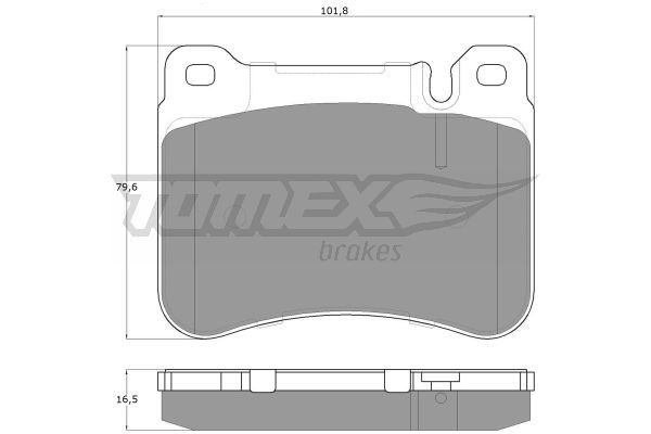 TOMEX BRAKES Комплект тормозных колодок, дисковый тормоз TX 16-20